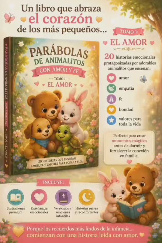 📚 Parábolas de Animalitos con Amor y Fe 💛 TOMO 1 — EL AMOR +REGALOS